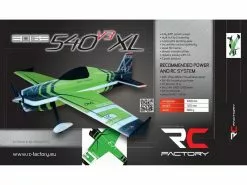 RC-Factory Akro-Modell Edge 540 XL 1060 mm Grün, Bausatz -RC Flugzeug Verkäufe 195480278 xxl