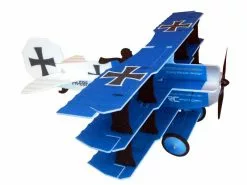 RC-Factory Flugzeug Crack Fokker Dr.1 Bausatz Blau