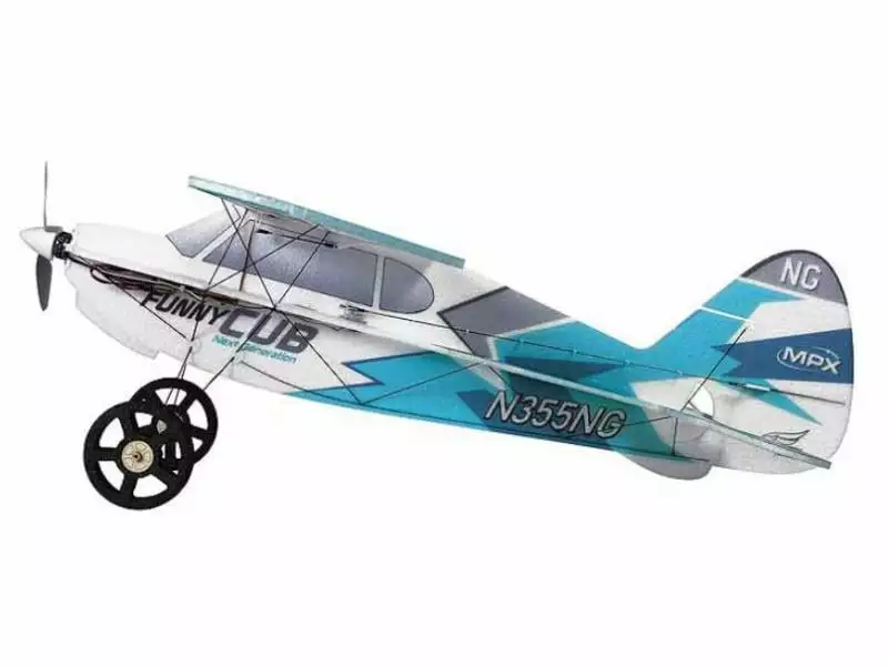 Multiplex Flugzeug FunnyCub Indoor Edition Bausatz Blau 2 Multiplex Flugzeug FunnyCub Indoor Edition Bausatz Blau – Bild 2