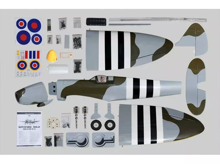 Phoenix Warbird Spitfire MK2 ARF Bausatz 13 Phoenix Warbird Spitfire MK2 ARF Bausatz – Bild 13