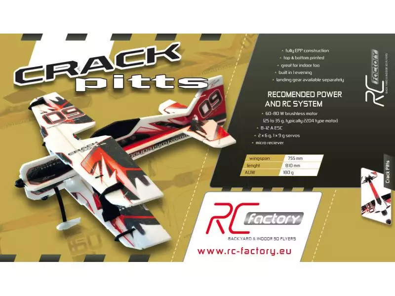 RC-Factory Flugzeug Crack Pitts Backyard Bausatz 2 RC-Factory Flugzeug Crack Pitts Backyard Bausatz – Bild 2
