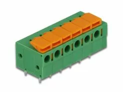 Delock Steckverbinder Terminalblock 6Pin 5,08mm Drucktaster, 4x